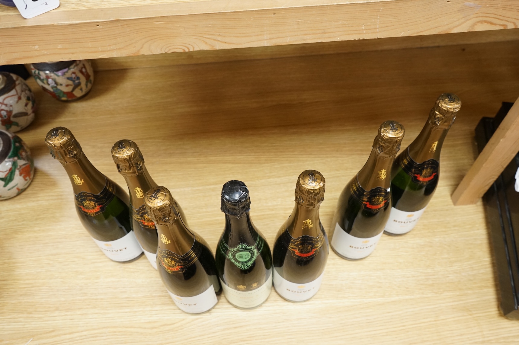 Six bottles of Ladubay Brut and one Berry Brothers and Rudd Cremant de Limoux